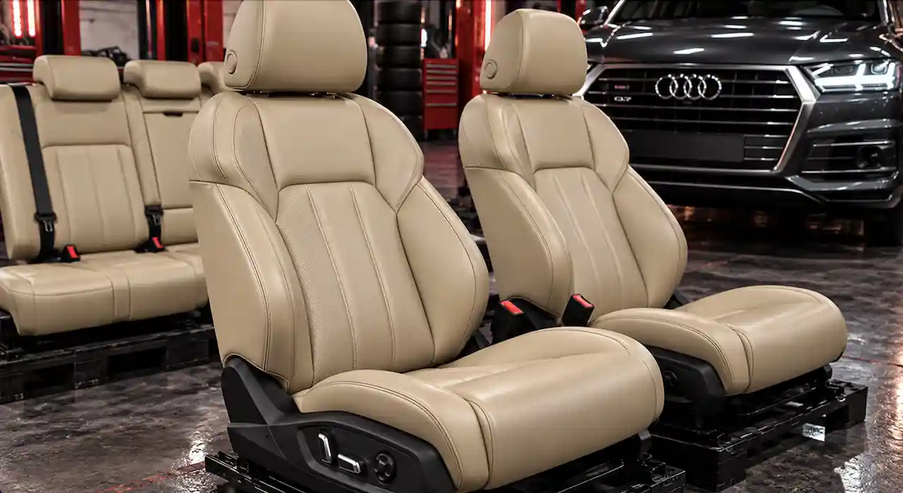 Asientos con vestiduras en piel para Audi Q7