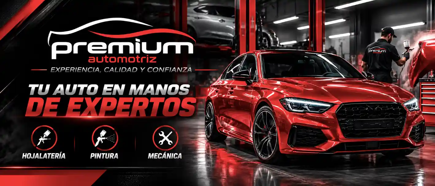 Premium Automotriz, taller de hojalatería, pintura y mecánica automotriz en Pachuca, Hidalgo
